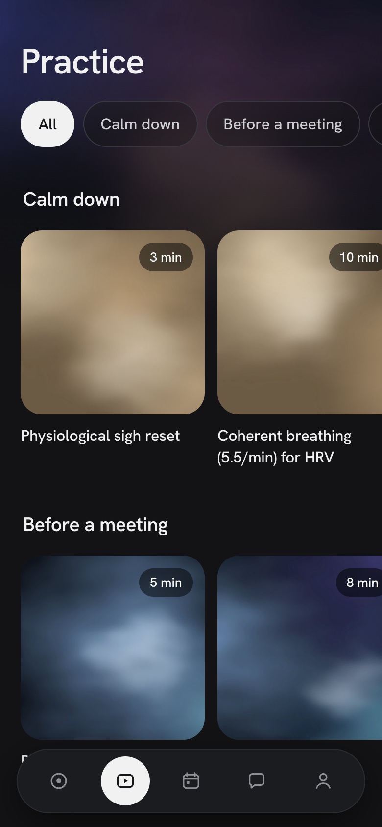 Hold app – the practice library